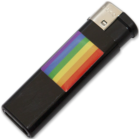 PRIDE - PRETO MAIS CLARO COM BANDEIRA LGBT