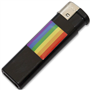 PRIDE - PRETO MAIS CLARO COM BANDEIRA LGBT