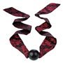 CALEXOTICS - SCANDAL MORDAÇA DE BOLA  COM LAÇO PRETO/VERMELHO