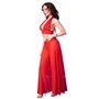 CHILIROSE - CR 4857 CONJUNTO DE BLUSA E CALÇA VERMELHA TAMANHO GG