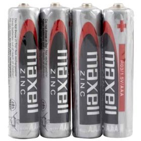 MAXELL - PILHA SALINA MANGANESO AAA R03 RETRÁTIL*4