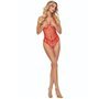 PASSION  - BS114 RED GRID BODYSTOCKING