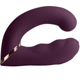 ROCKS-OFF - VIBRADOR DUPLO GEMINI ESTIMULADOR DE CLITÓRIS PONTO G ROXO