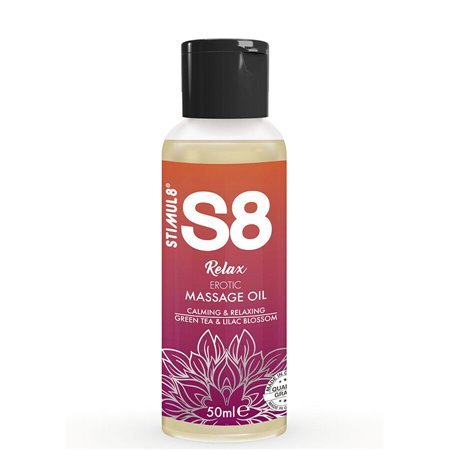 STIMUL8 - S8 RELAX ÓLEO DE MASSAGEM ERÓTICA CHÁ VERDE 50 ML