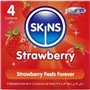 SKINS - PACOTE COM 4 PRESERVATIVOS PREMIUM DE MORANGO