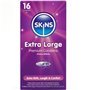 SKINS - PRESERVATIVOS EXTRA GRANDE PREMIUM PACOTE COM 16
